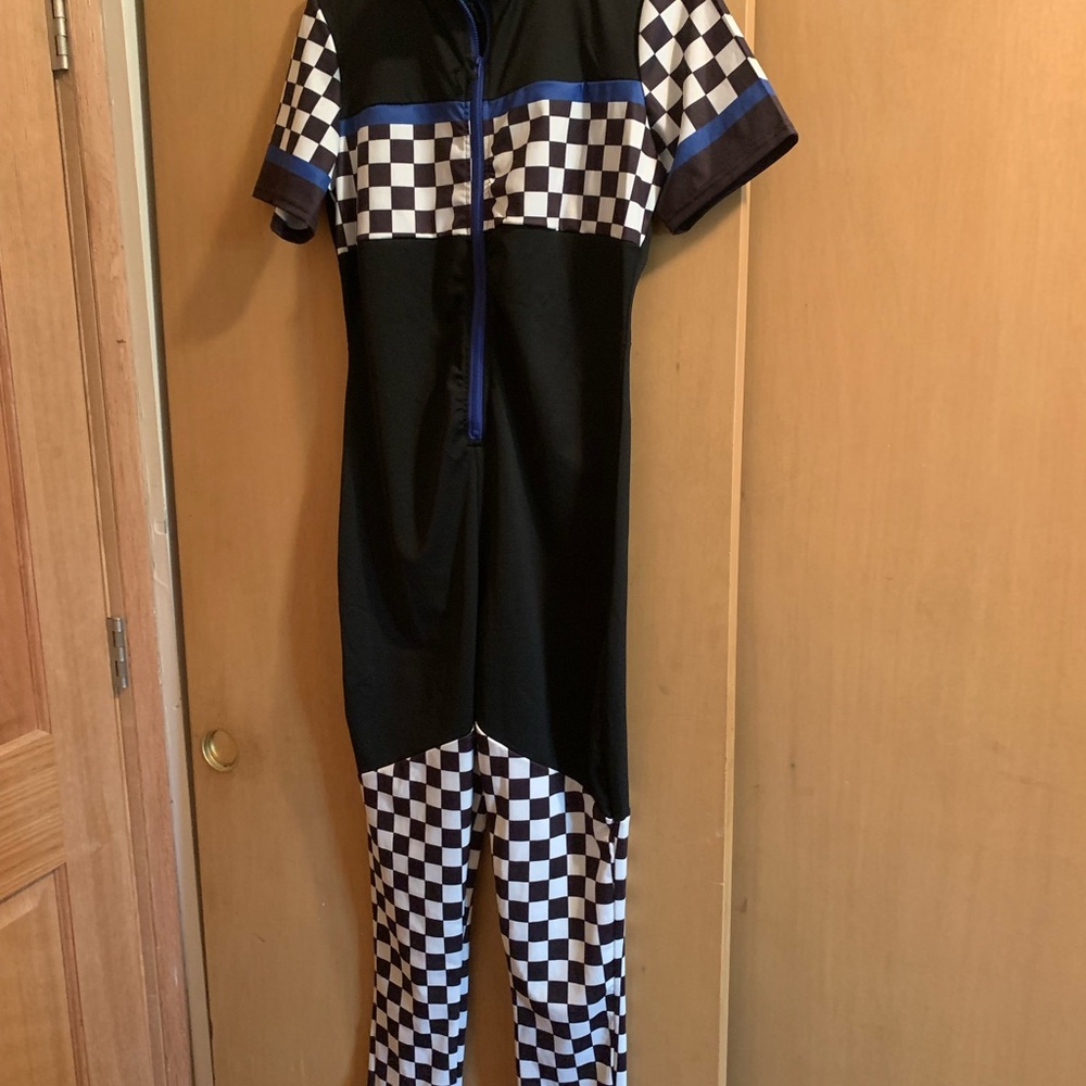 CHECKERED TRACK SUIT